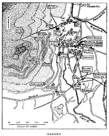 Black and white map of a town