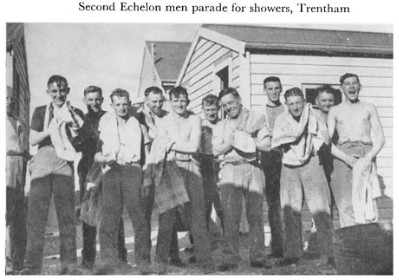 Black and white photograph of soldiers