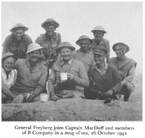 Black and white photograph of army officers