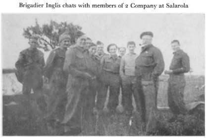 Black and white photograph of army officers