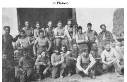 Black and white photograph of soldiers