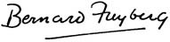 Black and white picture of a signature